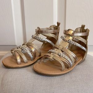 Gold Gladiator Sandals